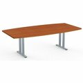 Special-T Conference Table, BoatShaped, T-Base, 96inx48in, WCY SCTSIENTL4896WC